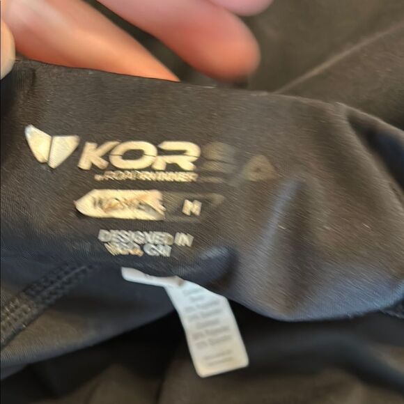 KORSA by Roadrunner Women's Medium Black Leggings Compression Running Reflective - Picture 12 of 14